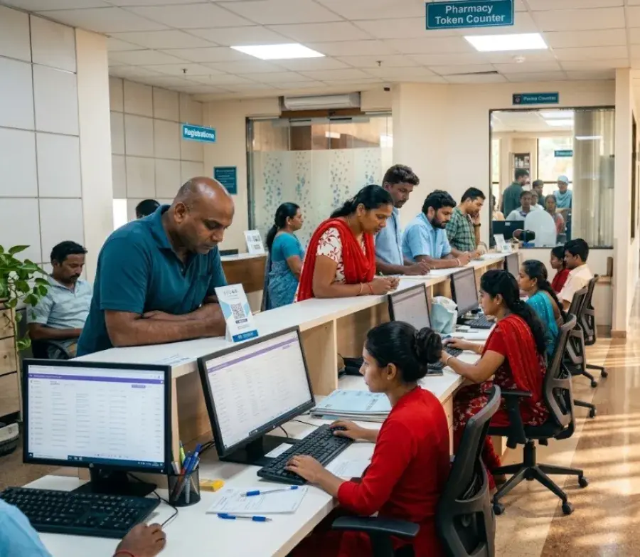 Aarogya Hastha front desk